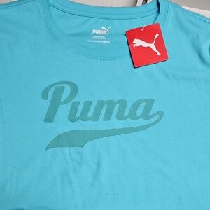 Puma Blue Short Sleeve Tee
